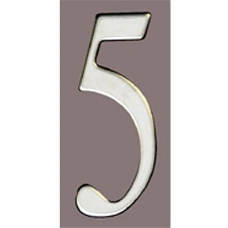 MAILBOX ACCESSORIES Mailbox Accessories SS2-Number 5 Stnls Steel Address Numbers Size - 2  Number - 5-Stainless Steel SS2-Number 5